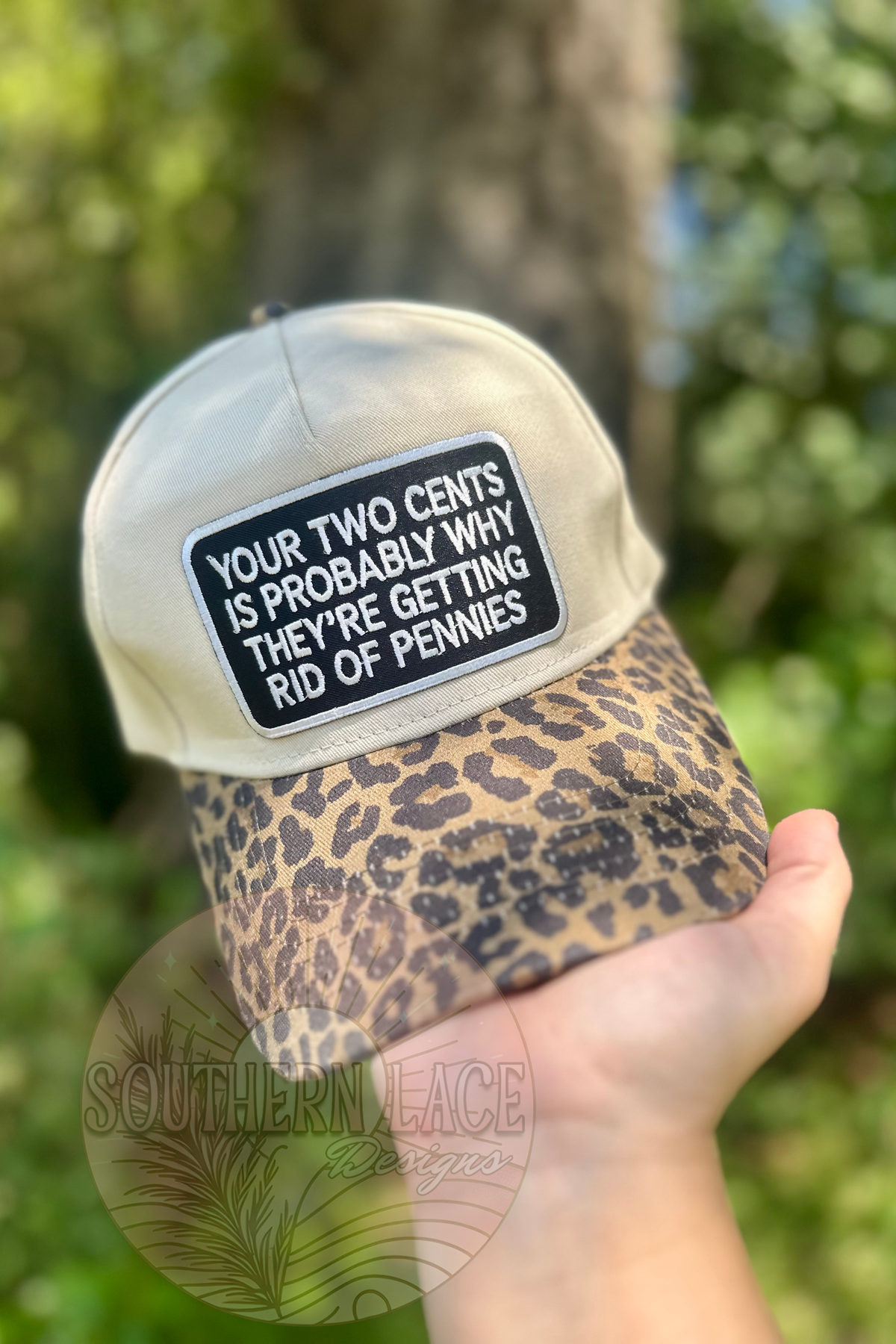 Your two cents Hat Cheetah/Camo
